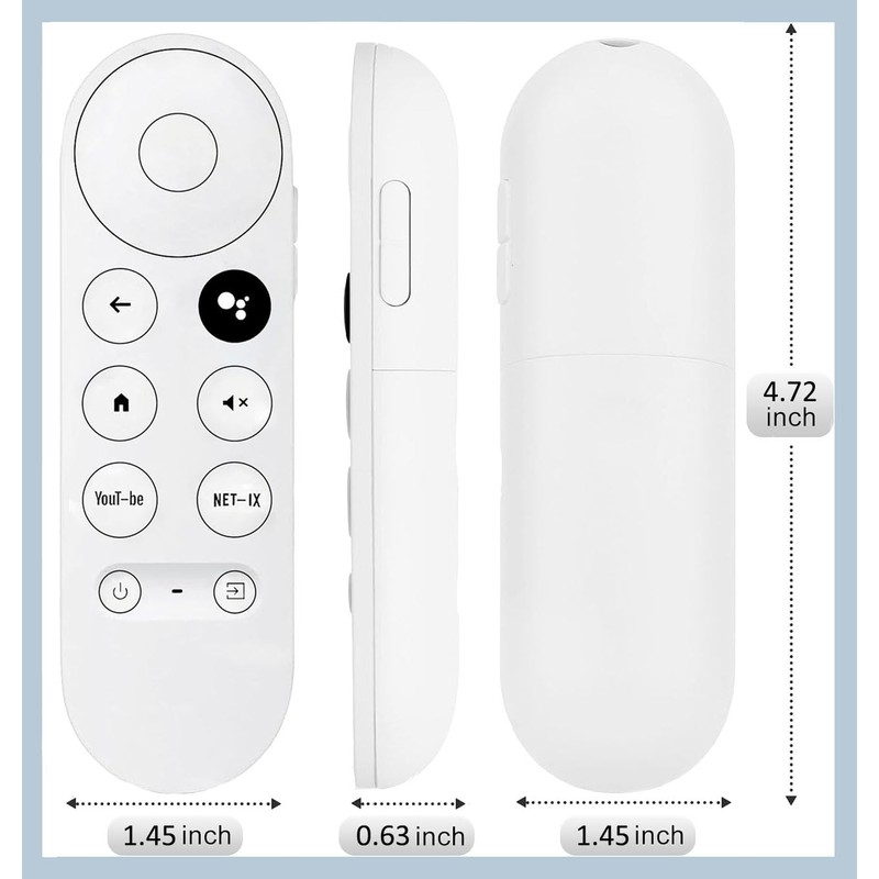 New Voice Remote Control for Google Chromecast 4K Snow HDTV,