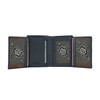 CHARRO Vertical Genuine Leather Wallet for Men Women Slim No