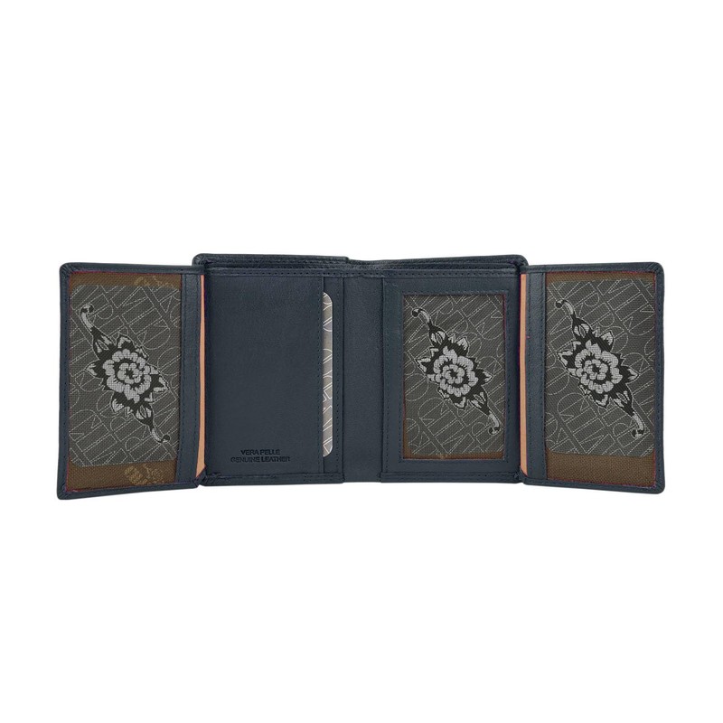 CHARRO Vertical Genuine Leather Wallet for Men Women Slim No