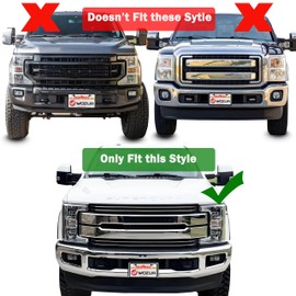 WOZUA Front Bumper License Plate Brackets Holder Mounting for Ford Super Duty F250 F350 F450 F550 2017-2019 HC3Z-17A385-AA FO1068183