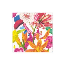 Caspari Campo de Fiori Paper Cocktail Napkins, Four Packs of 20