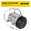Mophorn CO7176C Sanden style Universal Air Conditioner AC Compressor 7176