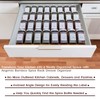 Angimio Bamboo Spice Rack Drawer Organizer - 8 Pieces Set-