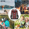 Red Aztec Bohemia Tribe Cooler Backpack Insulated Leak Proof Beach