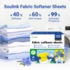 Soulink Fabric Softener Sheets for Washing Machine, No Plastic Jug