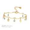 SAFIGLE Life Tree Pendant Anklet Chain Women's Foot Bracelet Gold
