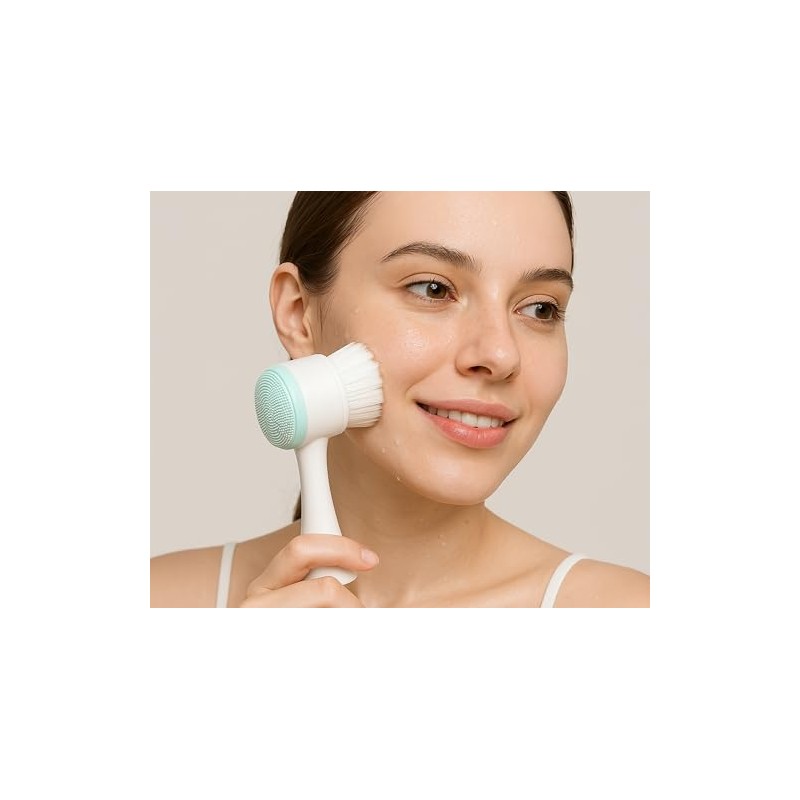 Cepillo Facial Limpiador de Silicona Exfoliante Suave para Limpieza Profunda