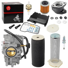 Carburetor Carb & Air Filter & & Guide Intake Manifold Boot Kit For Yamaha Warrior 350 YFM350X Carb 1987-2004