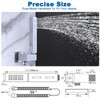 2 Settings Handheld Sprayer High-Pressure Shower Head with 59inch Flexible