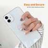 [2 Pack] Transparent Diamond Setting Cell Phone Ring Holder Stand,360