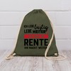 Turnbeutel Rucksack - Rentner Taschen - Ich geh in Rente