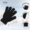 Motique Accessories Black Kids Gloves Magic Knit Gloves for Girls/Boys