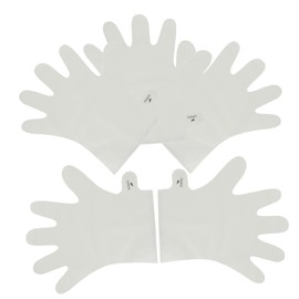 WOONEKY 5 Pcs Skincare Gel Fingerless Gloves Men Exfoliating Hand Mack Gloves for Nails Hand Gloves Body Scrubber Balm Masks Foot Peel Mask UV Gloves Hands Pe+pp Non-woven Fabric