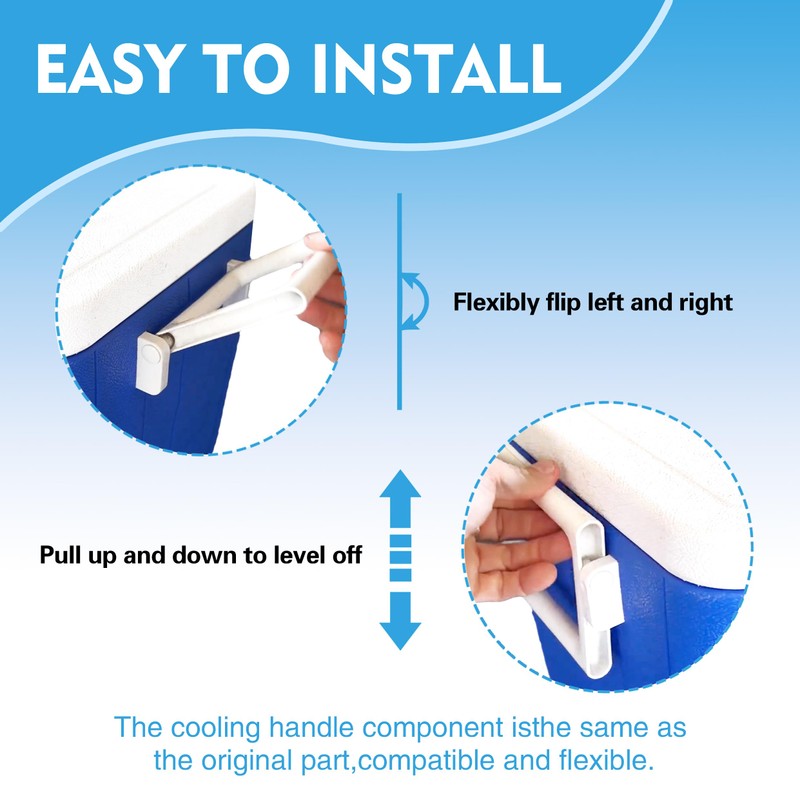2 Cooler Handle Replacement Parts for Coleman Extreme Cooler,Camping Cooler