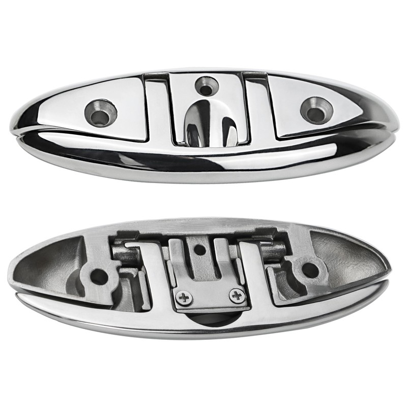 MEMUME Folding Boat Cleats 5 inch 6 inch 316 Stainless