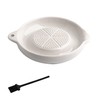 Norhogo Ceramic Grater, Ceramic Ginger Grater, Supplied with Brush, Garlic