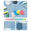 FIVEIZERO 4Pcs Tailors Chalk, Triangle Sewing Chalk for Fabric, Fabric