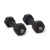 CAP Barbell Black 32-Pound Neoprene Dumbbell Set with Rack