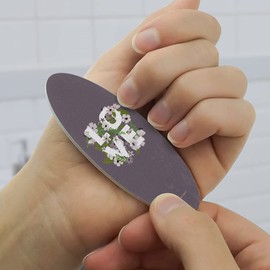 Love Entwined Flowers Wedding Bridal Shower Double-Sided Oval Nail File Emery Board Set 4 Pack