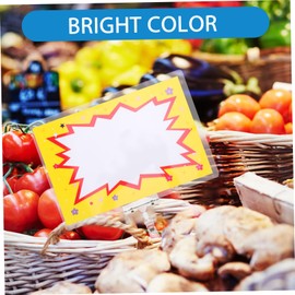 Operitacx 10st Preisschild Verkaufsetiketten Für Einzelhandelsdisplays Supermarkt-einzelhandelsschilder Preisauszeichnungsetiketten Ausschnitte Aufnehmen Einzelhandelspreiszeichen Plastik