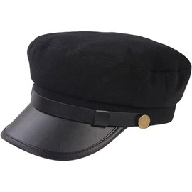 DROGIA Student Hat, Classical Hat, Black, Simple Fashion, Astringent Fashionable Hat, 21.7 inches (55 cm)