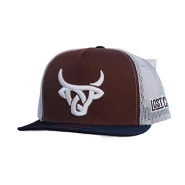 LOST CALF 3D Logo Brown - Hats Cap, Brown, One Size-X-Large