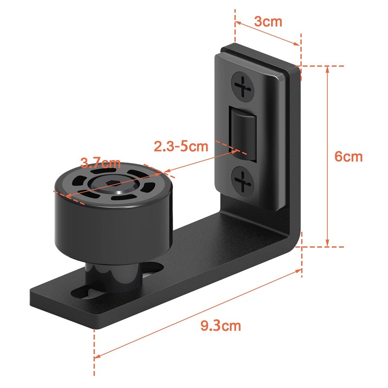 Wolfbird Adjustable Floor Guide Wall/Door Bottom Sliding Door Floor Guide