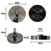VIBE Bathroom Turn Keyhole Escutcheon on Satin Nickel Plated Keyhole
