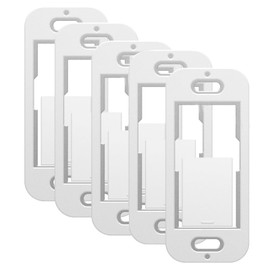 Remote Wallplate Bracket Compatible with Lutron Pico Remote Seamless Remote Snap in Installation Wall Bracket for Lutron Smart Switch - Black or White Shipped Randomly! (5pcs)