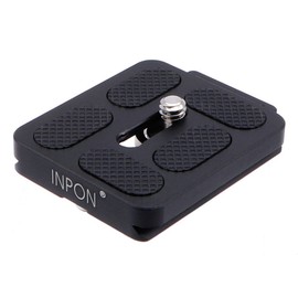 INPON Arca-Swiss Compatible Quick Release Plate, 1.9 inches (48 mm), Strap Hole, 1/4" Screw Included