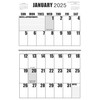 Large Print Wall Calendar 2025 Letter Size