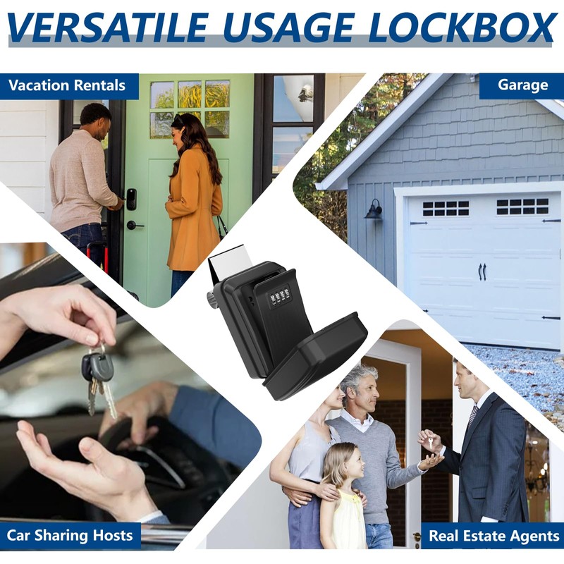 Piclafe Car Window Lock Box for Turo, Car Key Lock