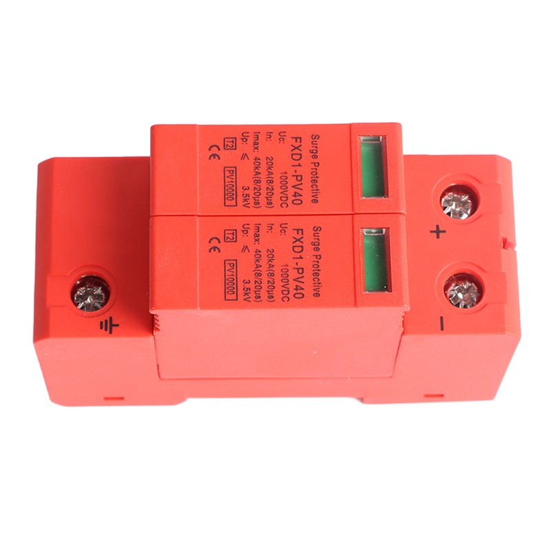 Voltage Surge Arrester Device 2P Photovoltaic DC Surge Protector DC1000V