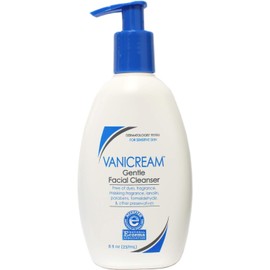Vanicream Jior Vanicream Limpiador facial suave para piel sensible, 8 fl oz paquete de 2