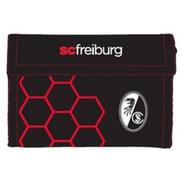 SC Freiburg Honeycomb Nylon Wallet, black/red, Standard size, Modern