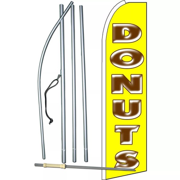 NeoPlex Donuts Complete Swooper Flag Bundle