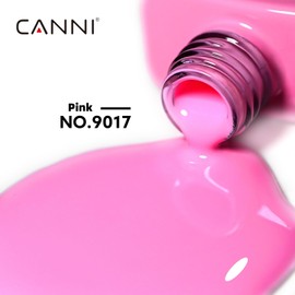 CANNI Pink Gel Nail Polish, 1Pcs Bright Pink Gel Polish Color High Gloss Soak Off U V Nail Manicure Salon DIY