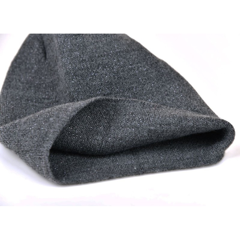 Neverless® Women's Autumn Knitted Beanie Unlined Fine Knit Glitter Slouch