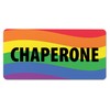 CHAPERONE Name Tag Rainbow with Magnetic Backing - Large Heavy