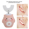 Cute Cartoon Bear Pattern U Shaped Automatic Toothbrush Electric Children