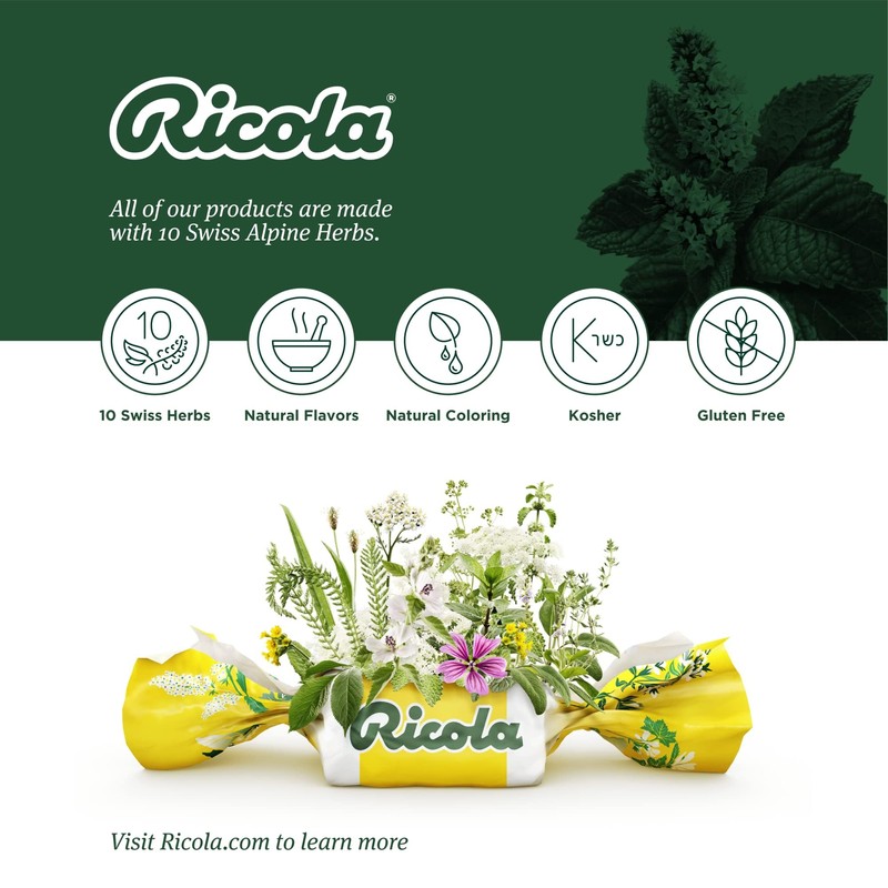 Ricola - Cough Drop Original Herb - Case of 8-21
