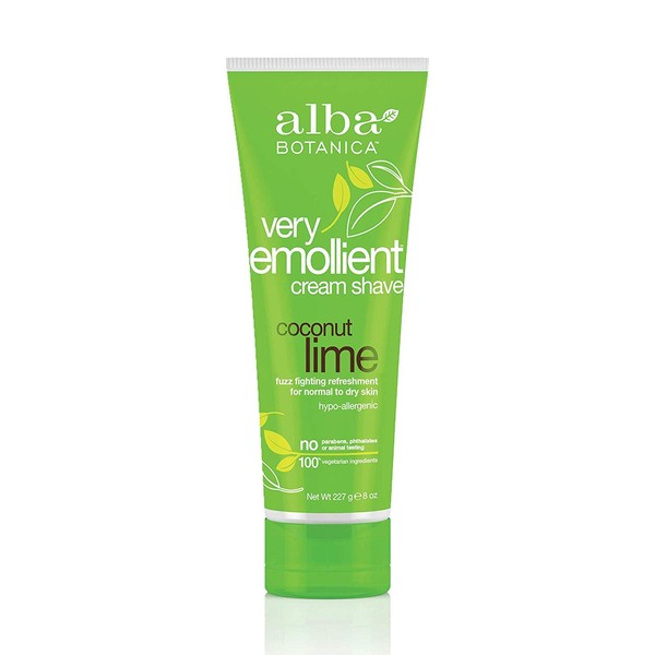 Alba Botanica Very Emollient Coconut Lime Shave Cream, 8 oz.
