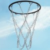 POFET Heavy Duty Basketball Replacement Chain Net with S Hooks,