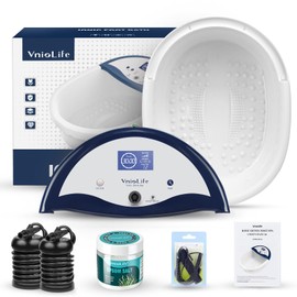 VnioLife Ionic Foot Detox Machine, with Epsom Salt, 2 Arrays, Timer, LCD