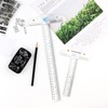 6" and 12" Acrylic Clear T Angle Ruler 3 Pack