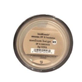 bareMinerals SPF15 Foundation * MEDIUM BEIGE N20 * Full Size 6g ~ NEW ~