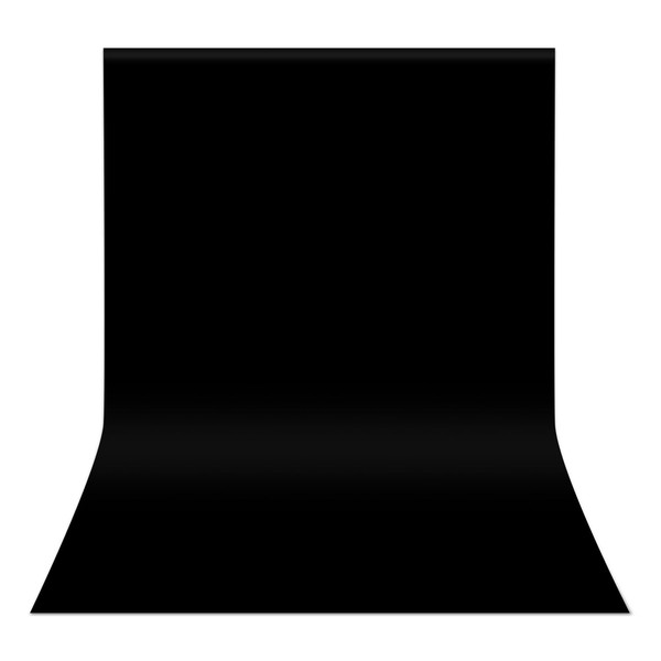Hemmotop Black Darkening Backdrop Photography 150x200cm Zoom Virtual Background Laser