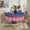Horaldaily 4th of July Tablecloth 70x70 Inch Round, Patriotic American