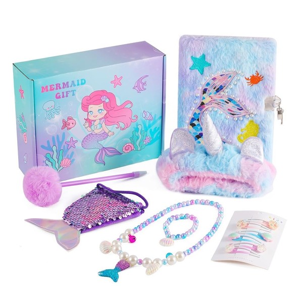 Mermaid Gift Set for Girls Ages 3+, Ocean Theme Party