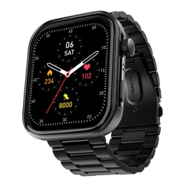 Noise ColorFit Pro 5 Max 1.96" AMOLED Display Smart Watch, BT Calling, Post Training Workout Analysis, VO2 Max, Rapid Health, 5X Faster Data Transfer - Elite Black